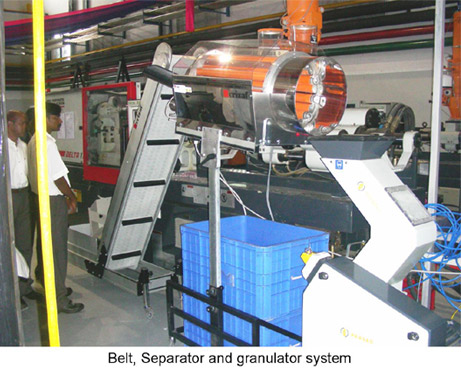 Belt, Separator and Granulator System