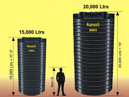 Large capacity chemical storage tanks